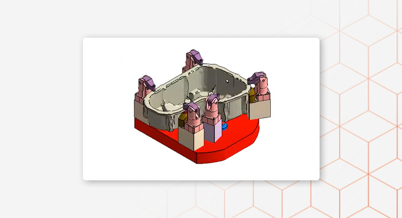 FE simulation of clamping devices