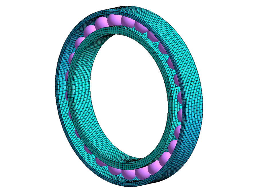 Angular ball bearings