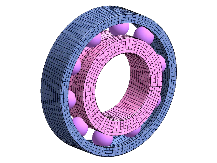 Four point ball bearings